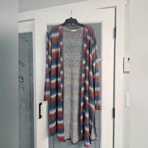 Long sweater cardigan